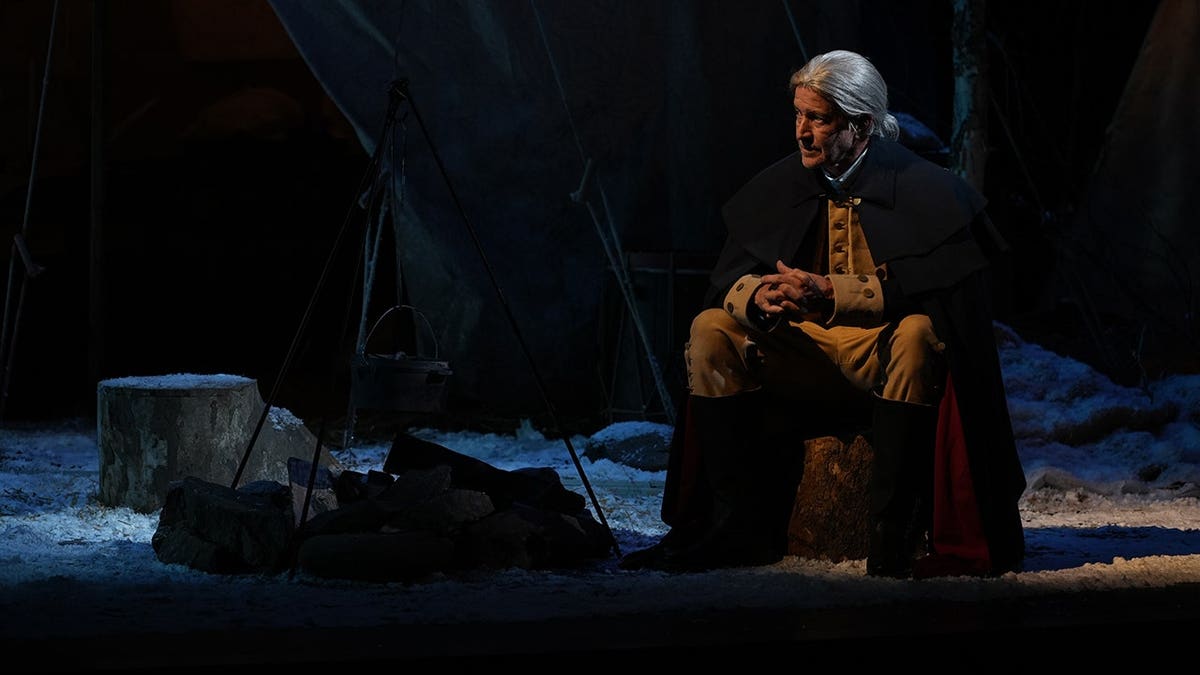 James Denton as President George Washington in the new play, 