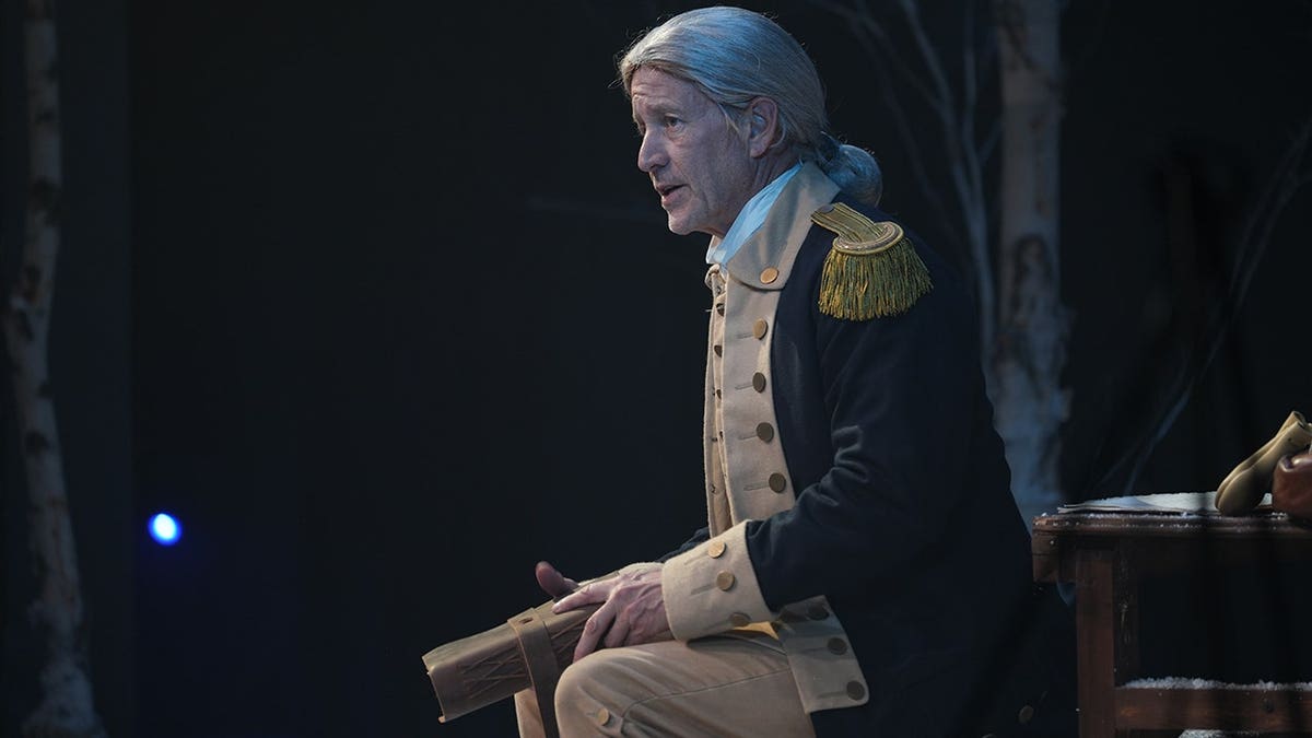 James Denton playing George Washington in the new play, 