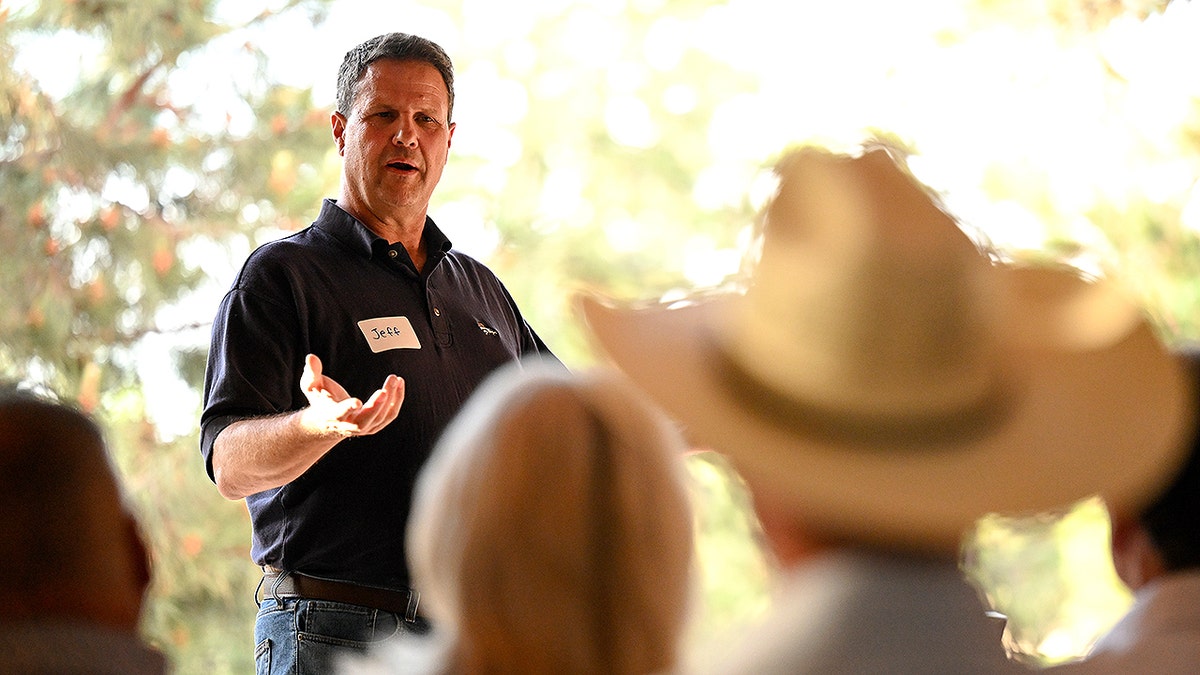 U.S. Rep. Jeff Crank, R-Colo, campaigns