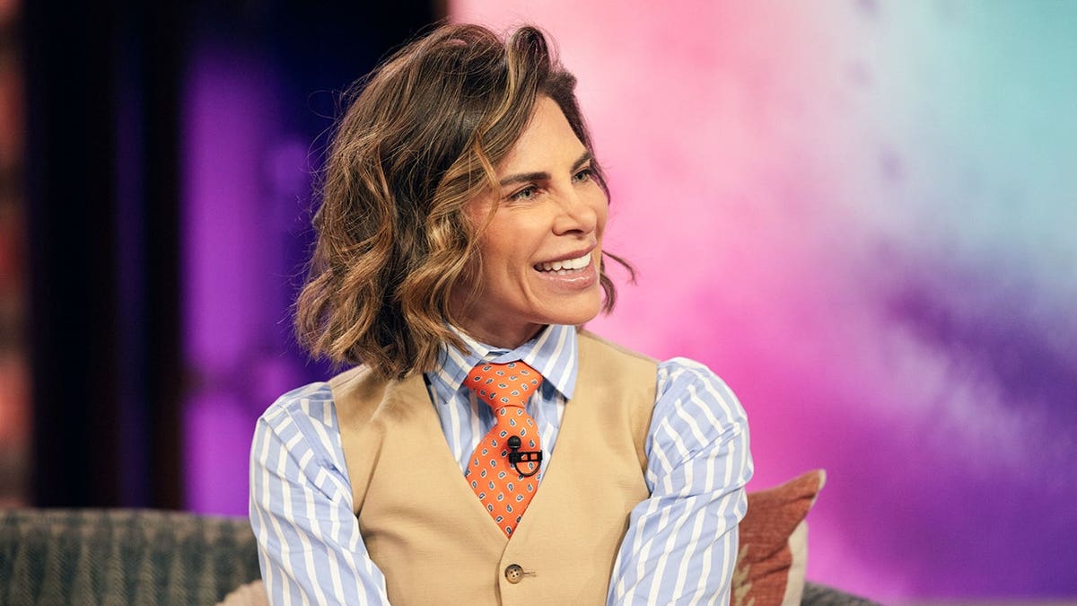Jillian Michaels standing in a studio setting on The Kelly Clarkson Show