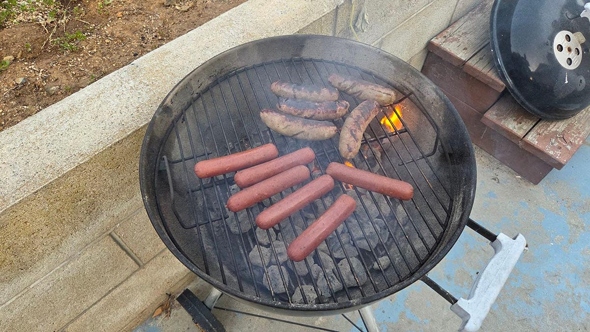 Screencaps reader Jim T in San Diego sent in a picture of some of his meat on the grill.