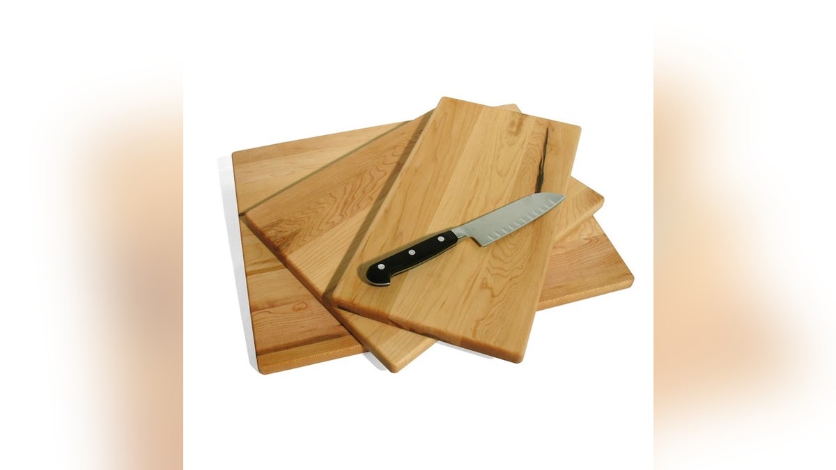 These cutting boards are made from North American hardwoods.