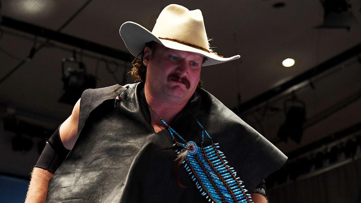 Joe Doering entering nan wrestling ringing astatine Korakuen Hall successful Tokyo
