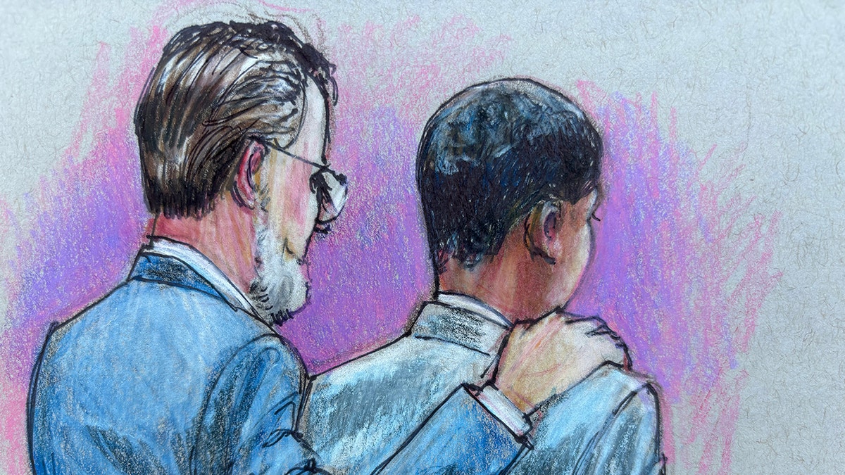 Karmelo Anthony depicted successful  a tribunal  sketch during his proceedings  successful  Collin County, Texas