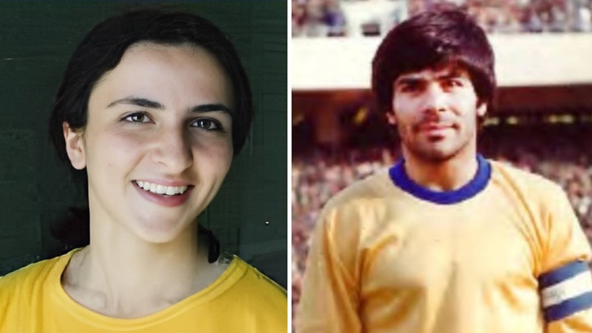 Habid Khabiri, former captain of Iran's national soccer team (right), and Forouzan Abdi, a former member of the women's national volleyball team, were executed in 1984 and 1988 by the Iranian regime for their affiliation with the main Iranian opposition movement, the MEK