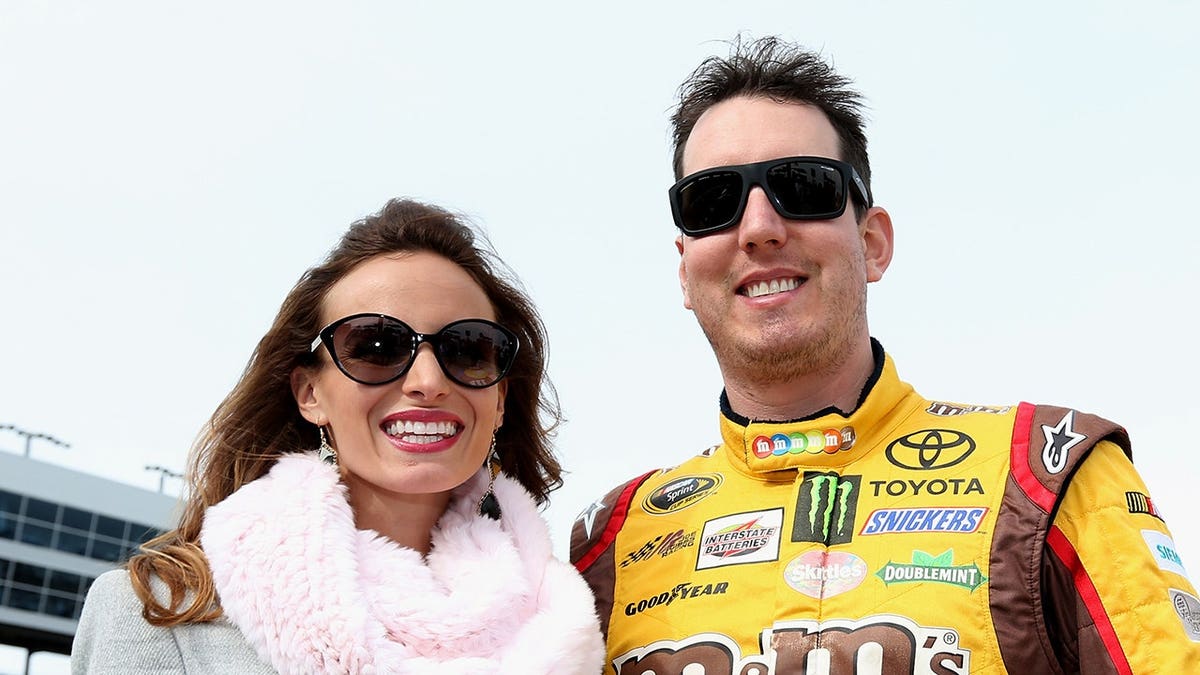 Kyle Busch and his woman Samantha Busch lasting connected the grid astatine Texas Motor Speedway.