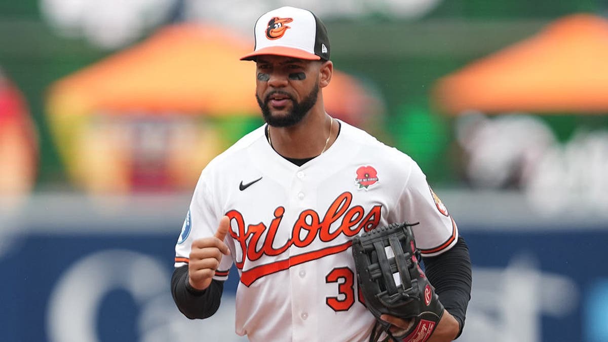 Leody Taveras #30 of the Baltimore Orioles