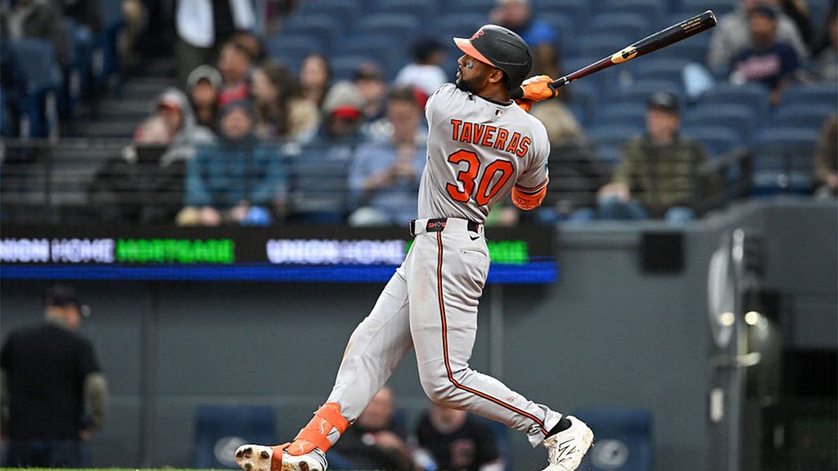 Leody Taveras #30 of the Baltimore Orioles