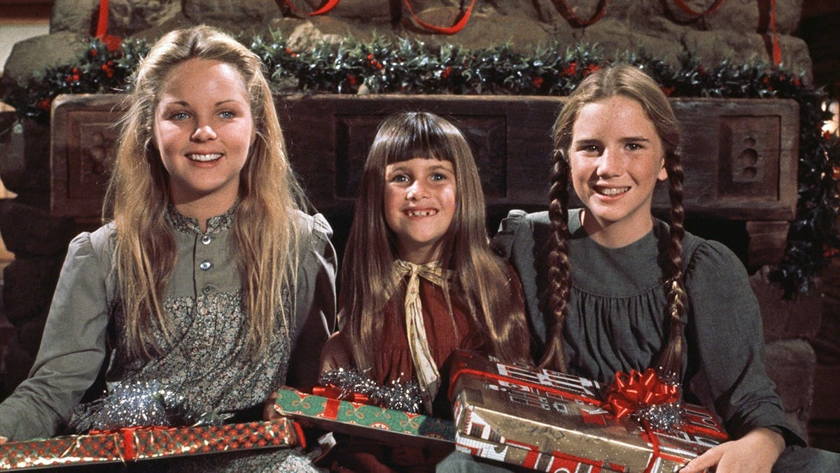 Melissa Sue Anderson, Lindsay Greenbush, and Melissa Gilbert standing together in costume