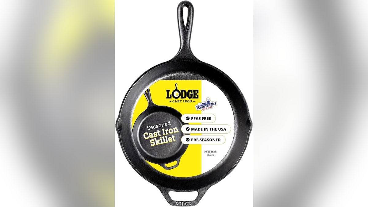 Use this cast-iron skillet on the stove, in the oven or on the grill.