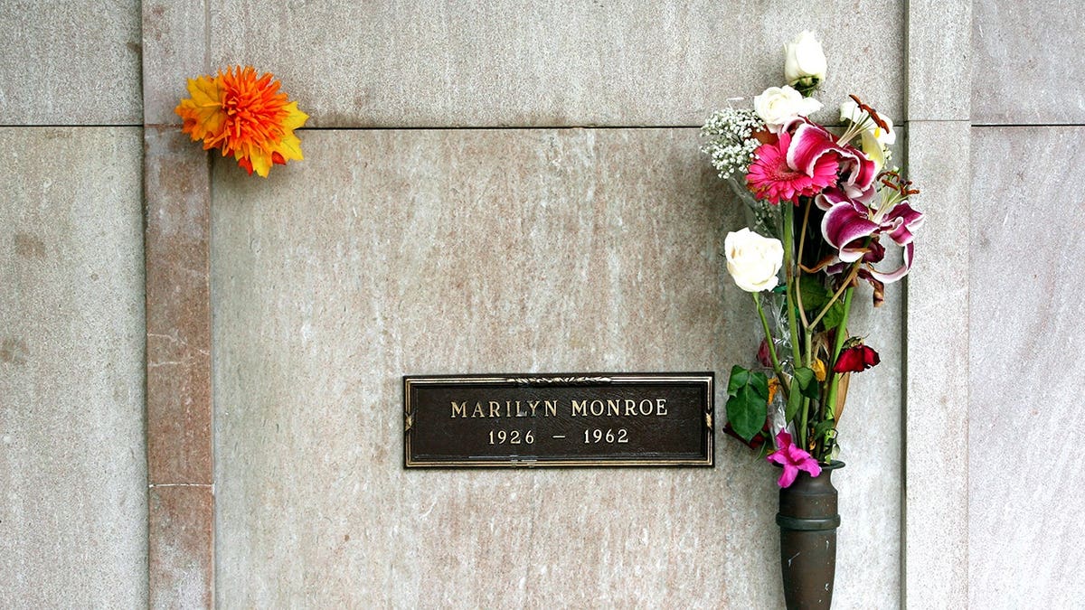 Marilyn Monroe's crypt at Westwood Memorial Park in Los Angeles