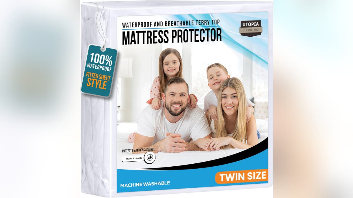 This mattress cover is waterproof and breathable.