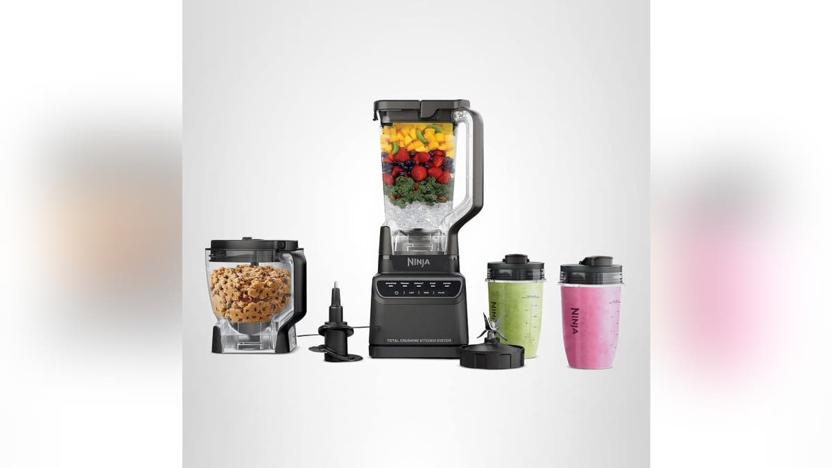 Try this all-in-one blender and food processor for a space-saving tool.