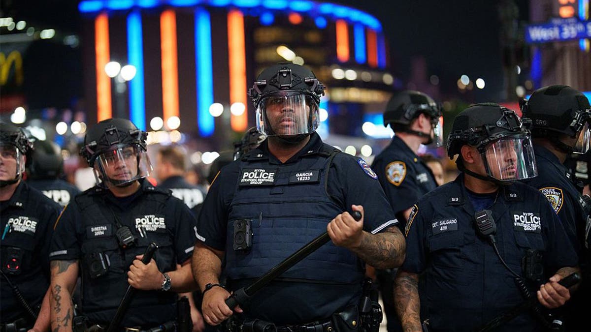 nypd officers at madison square garden