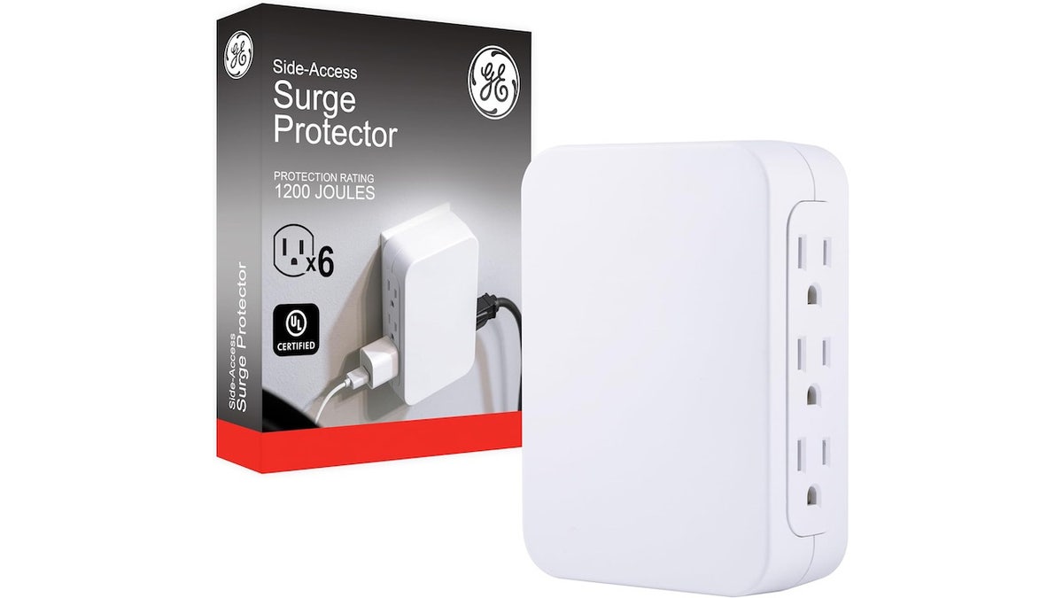 Turn two wall outlets into six with this outlet extender.