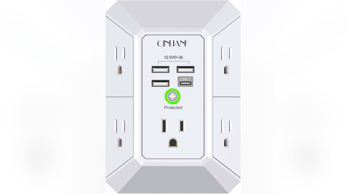 Turn a single wall outlet into a charging station for up to nine devices.
