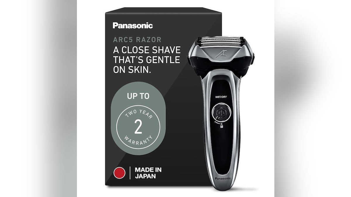 This five-blade razor achieves a close shave.
