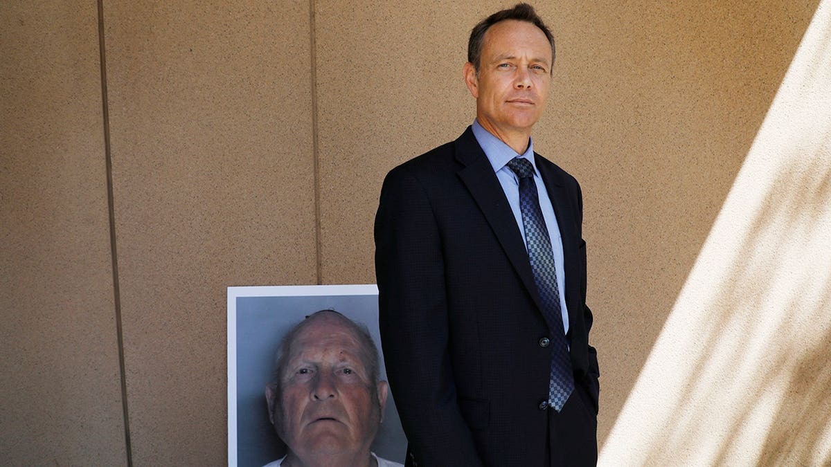 Paul Holes standing outside the Sacramento District Attorney's office