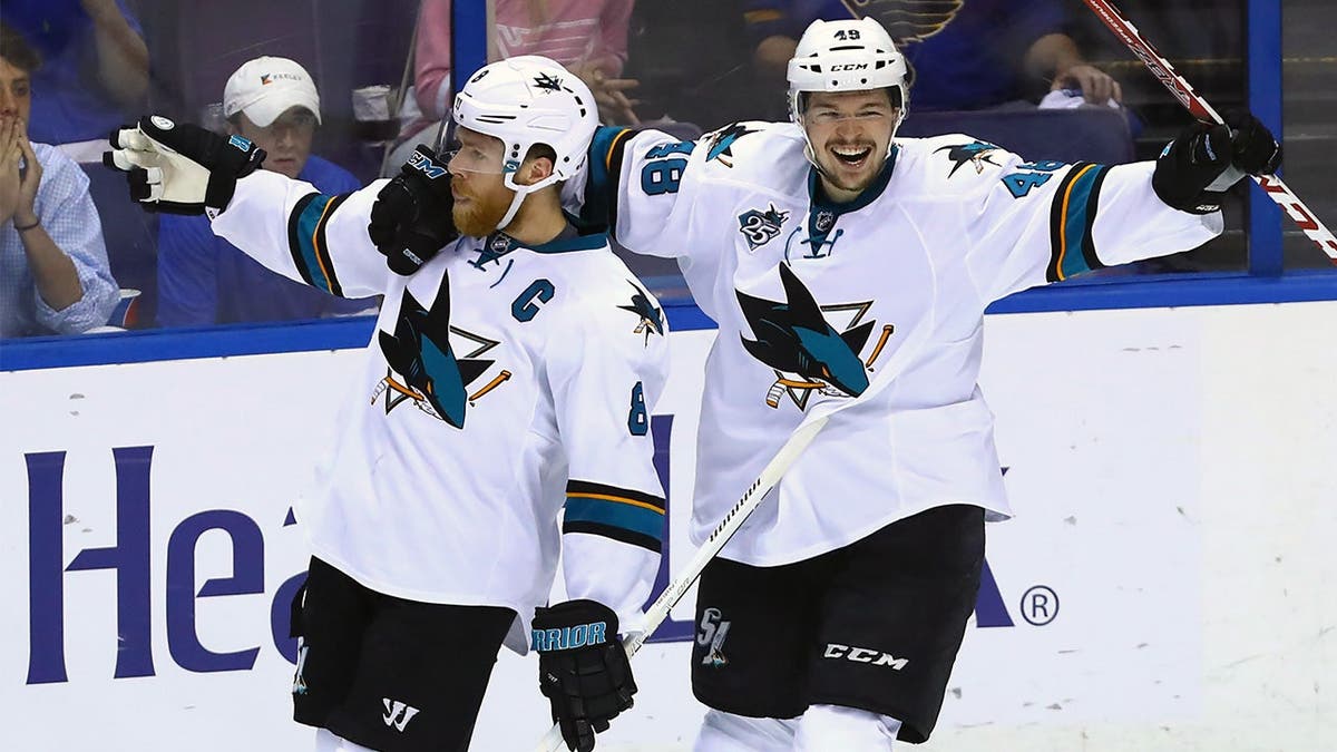 Joe Pavelski and Tomas Hertl