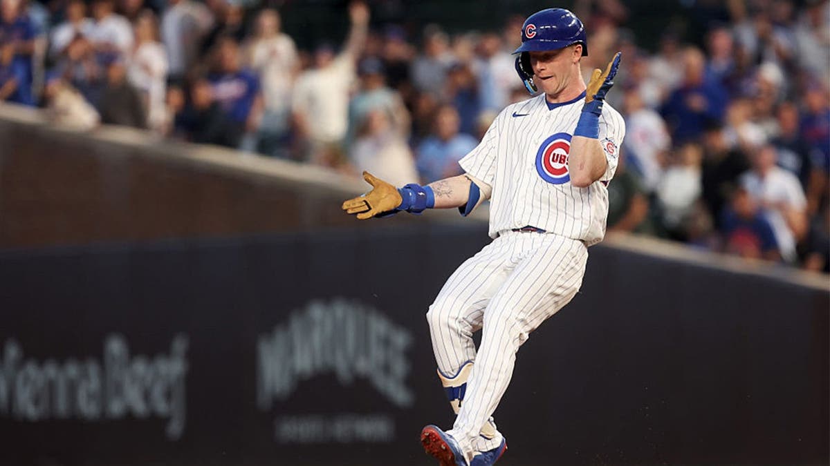 Pete Crow-Armstrong #4 of the Chicago Cubs