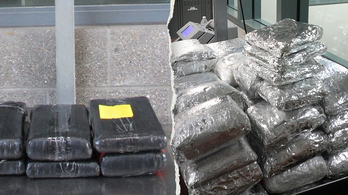 Dos lotes de narcóticos envueltos en bolsas de plástico