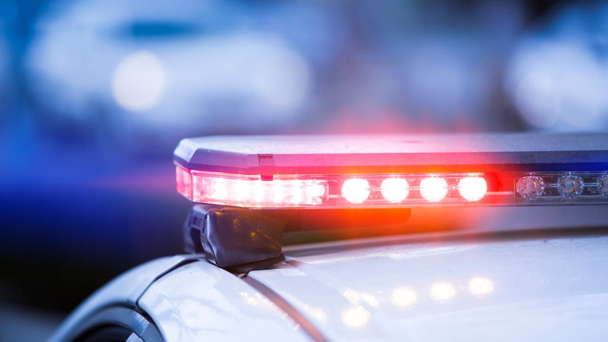 A police unit responding at the scene of an emergency.