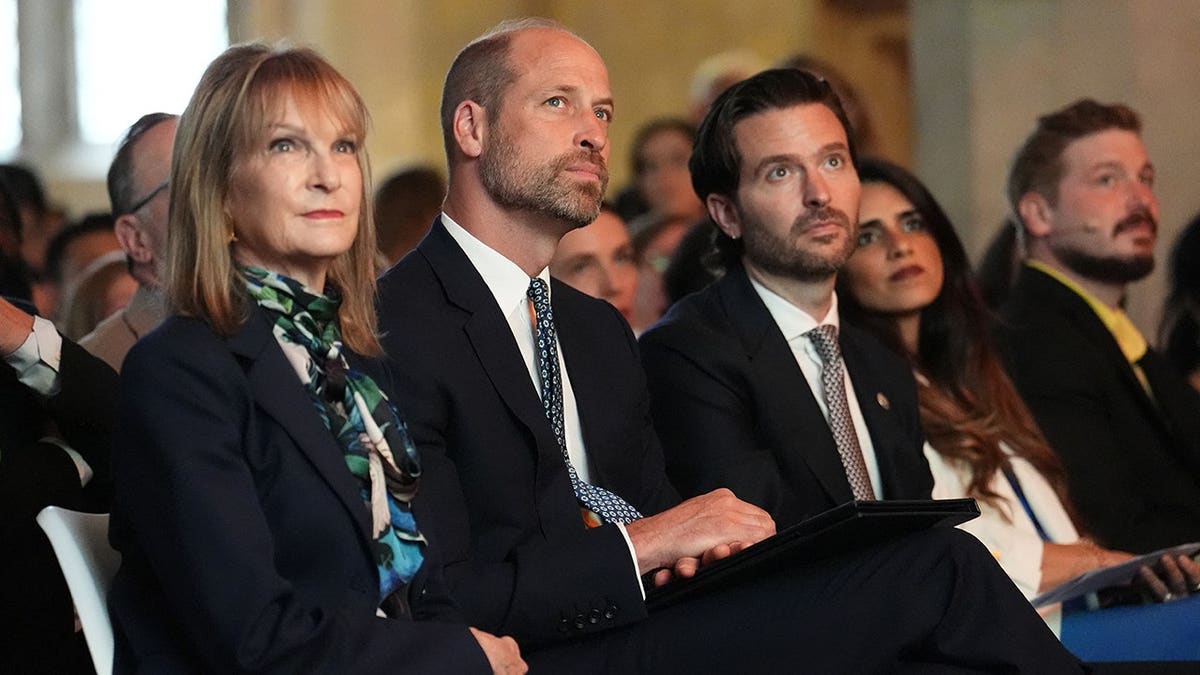 Prince William attending the Earthshot Prize Impact Assembly panel at the Guildhall in London