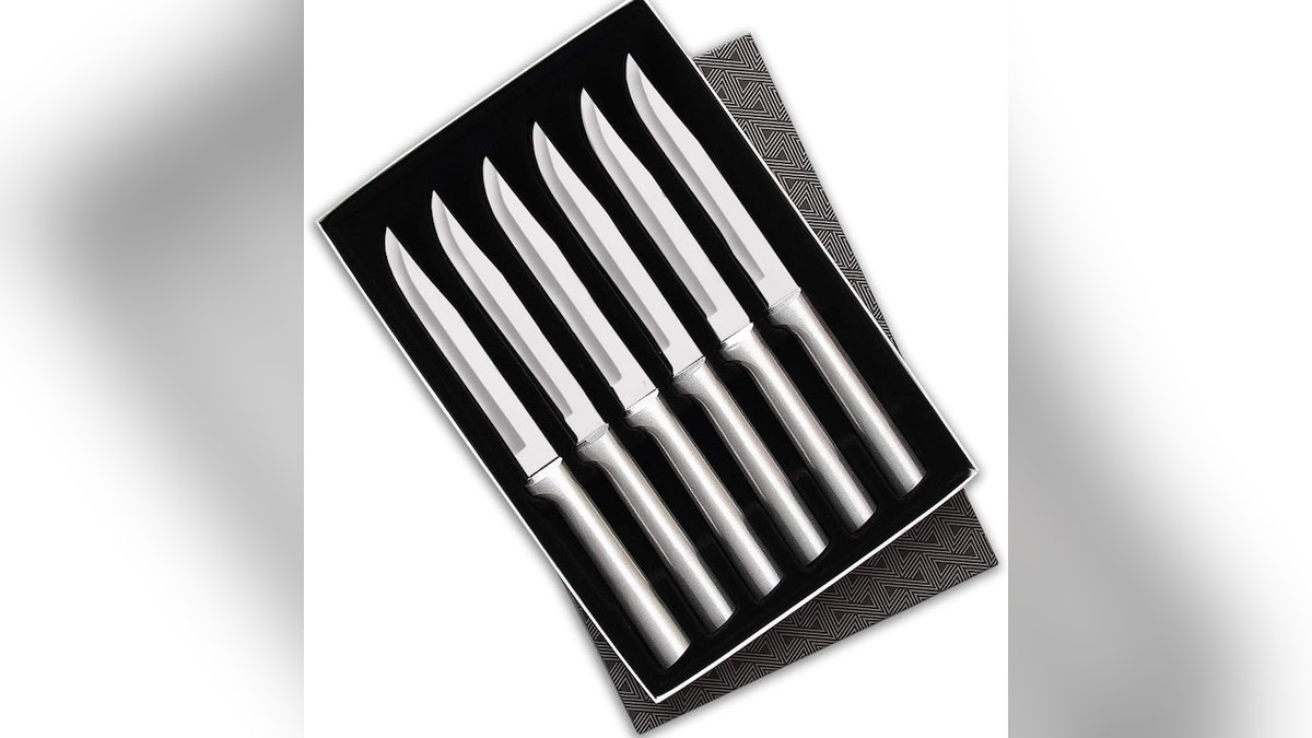 Slice steak like butter with these sharp, U.S.-made knives.