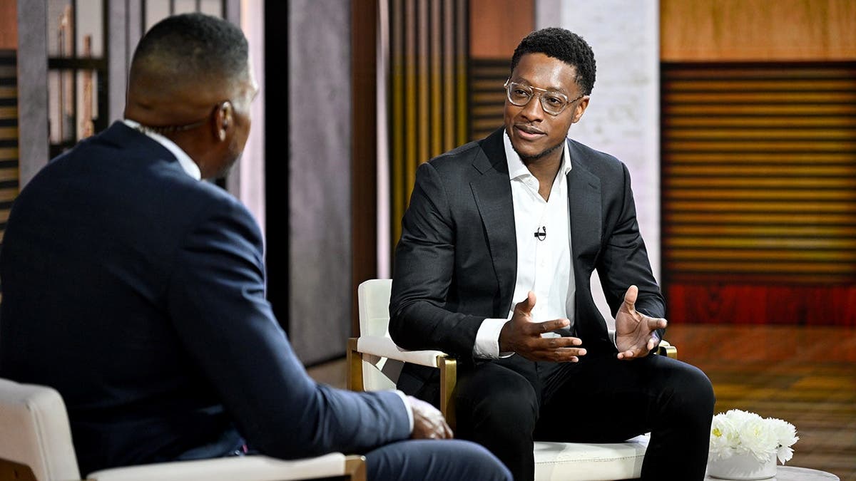 Damola Adamolekun talks to Michael Strahan on