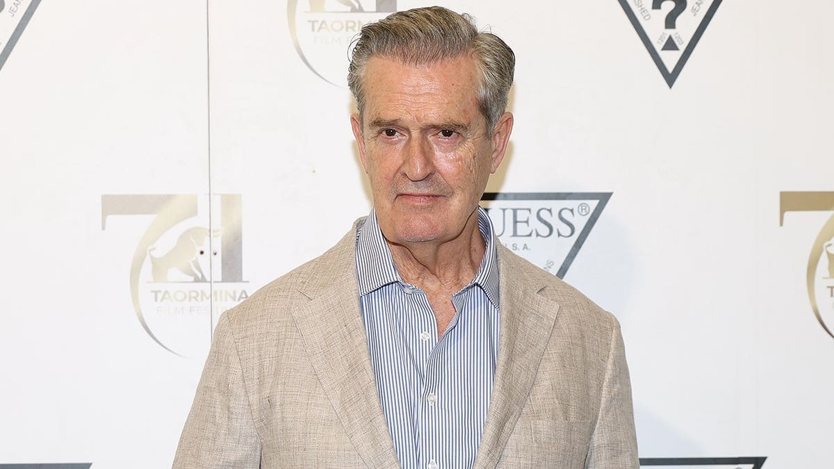 Rupert Everett at the 71st Taormina Film Festival in Taormina, Italy in June 2025.