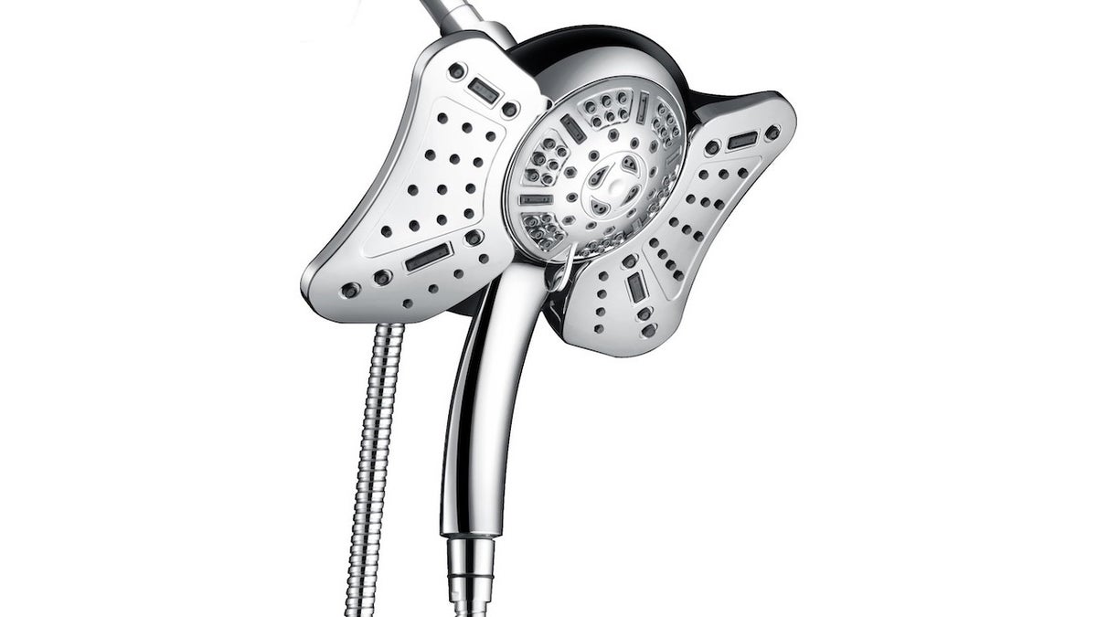 Update your daily routine with this dual shower head.