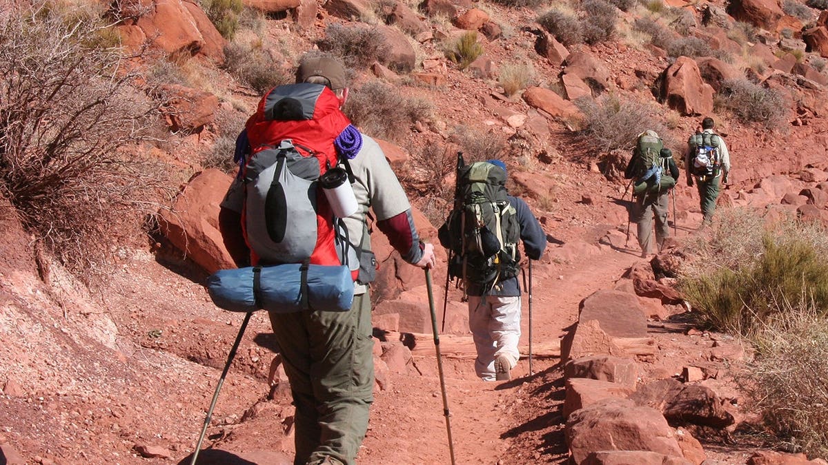South Kaibab Trail winding through the Grand Canyon landscape