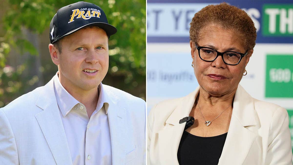 A split of Spencer Pratt and Karen Bass