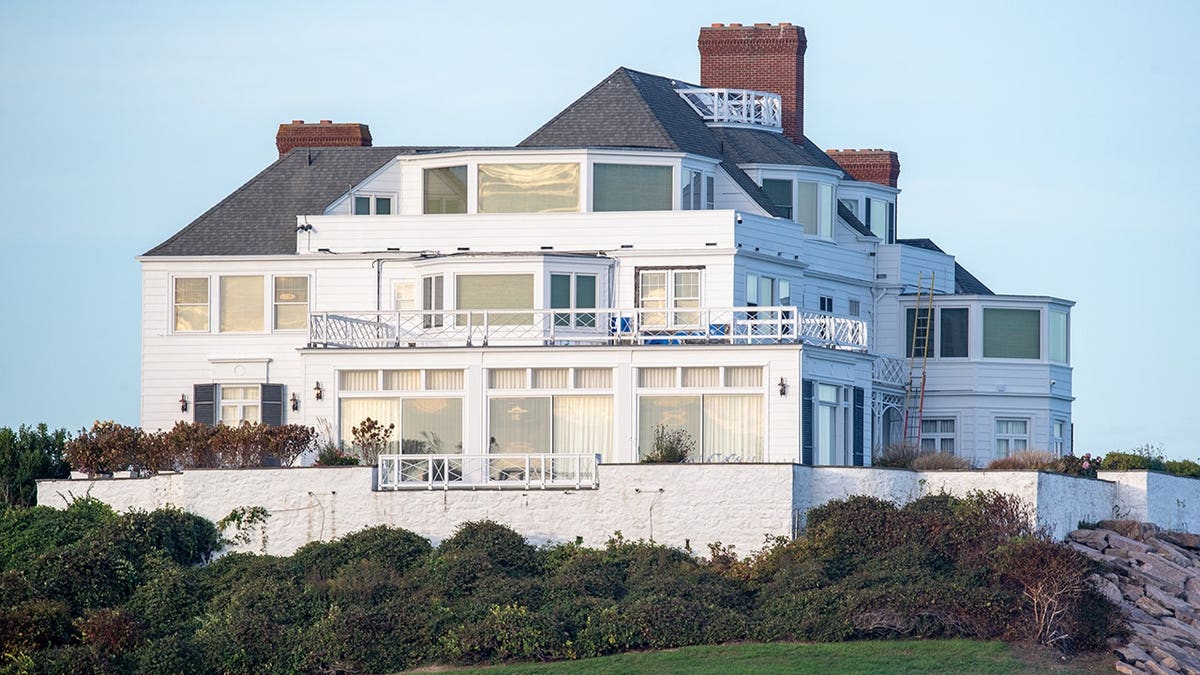 Taylor Swift's home exterior in Watch Hill, Rhode Island