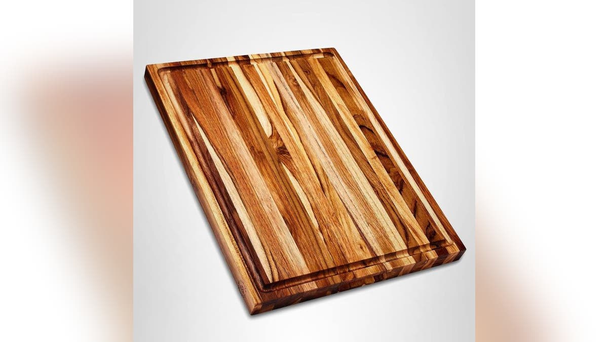 Teak resists stains and cuts. 