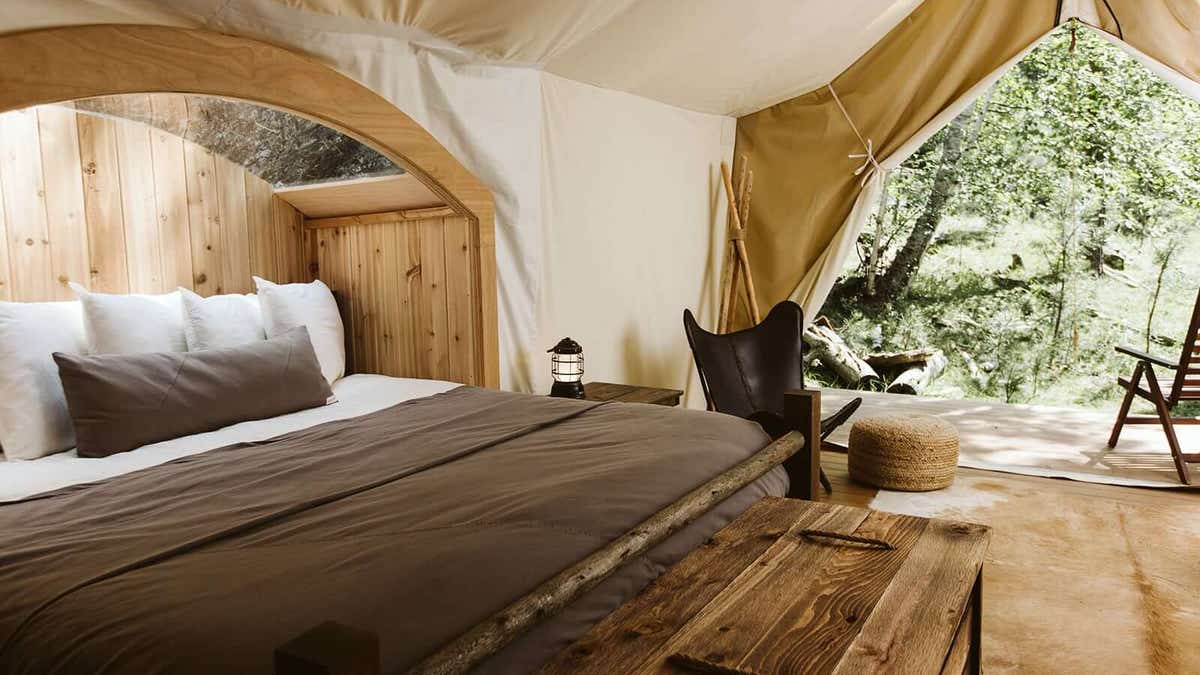 Get a taste of Americana outside your tent.
