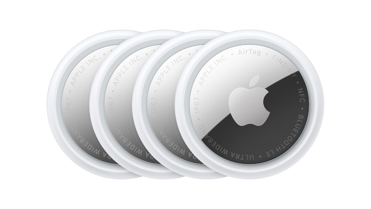 Keep track of where your valuables are with an AirTag four-pack. 