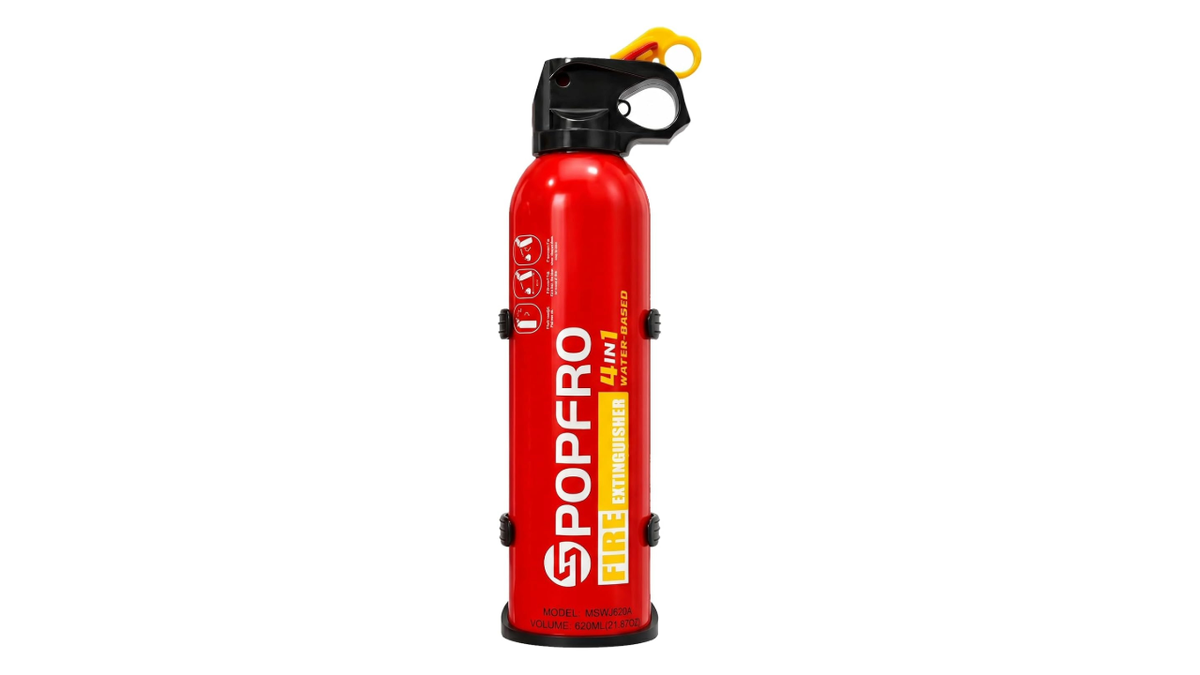 Protect your home with a portable fire extinguisher.