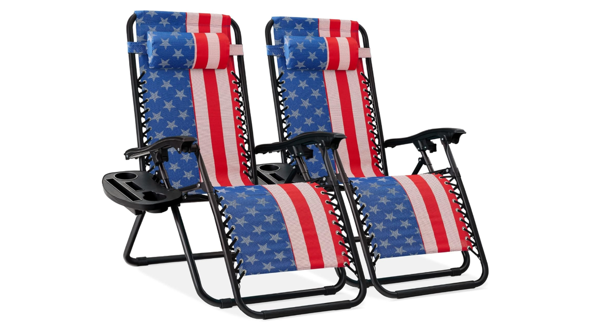 Show your patriotism in these reclining chairs.