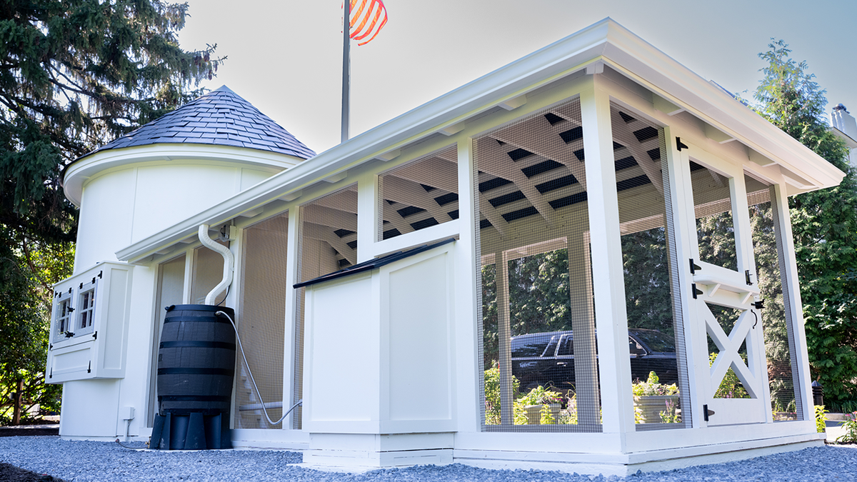 Chicken coop at the Naval Observatory.