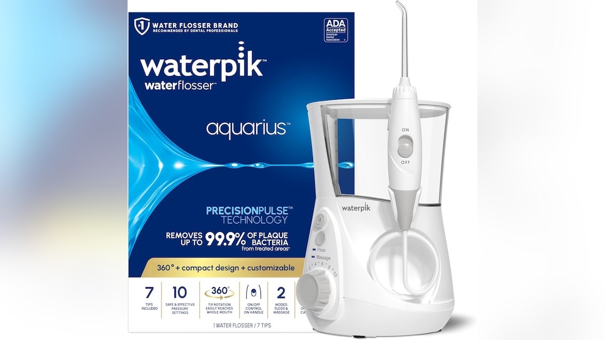 Clean between your teeth with this water flosser.