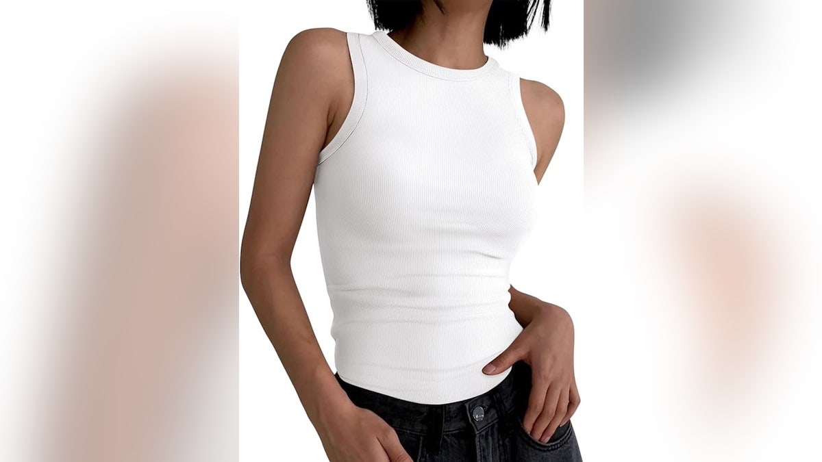 Stock up on a crisp white tank for summer.