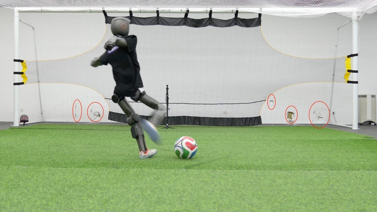 foxnews.com - Kurt Knutsson, CyberGuy Report - Robot soccer player dents wall with terrifying kicks