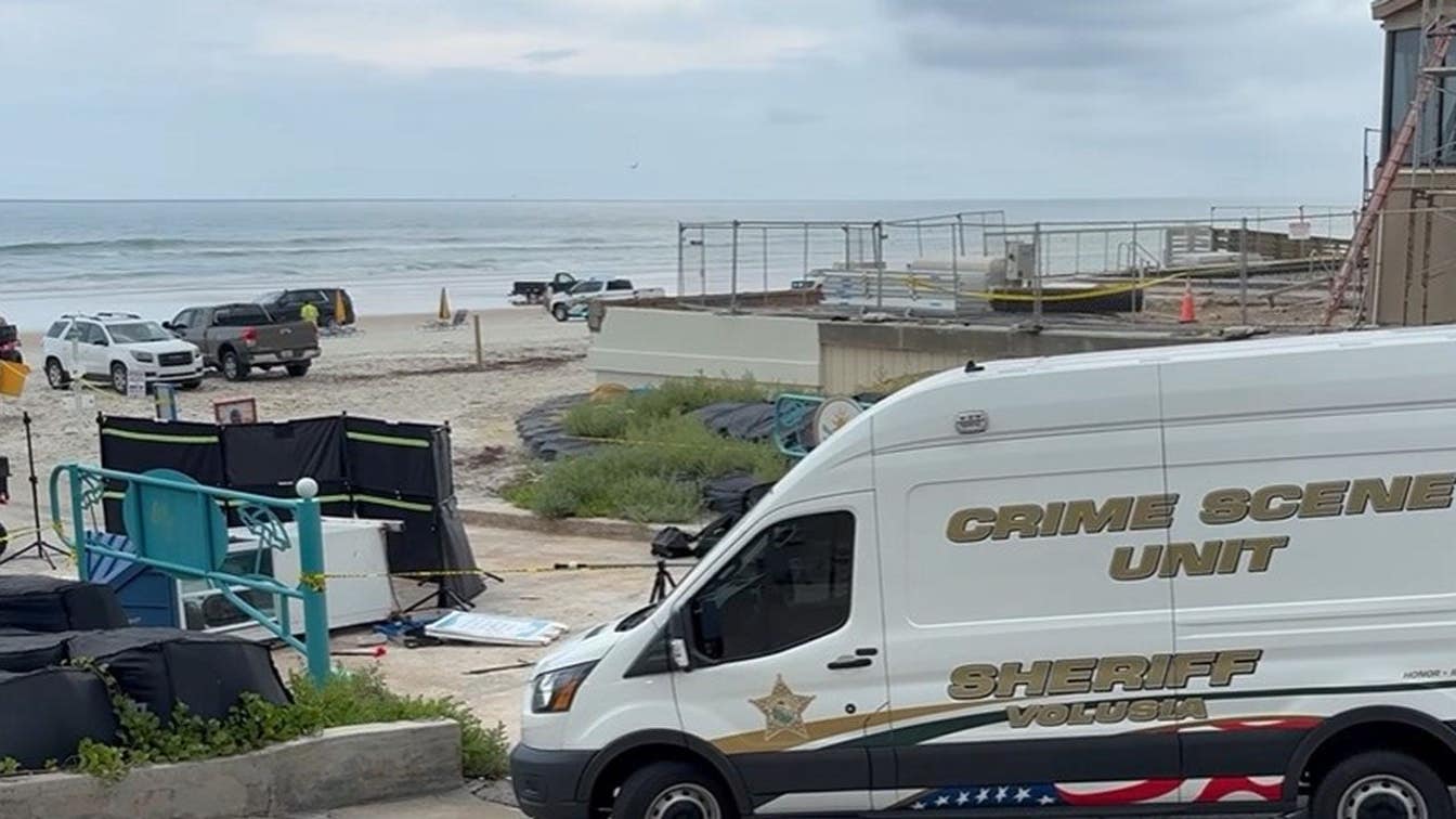 Florida beach toll booth worker killed after driver rams structure before getting stuck in sand, sheriff says