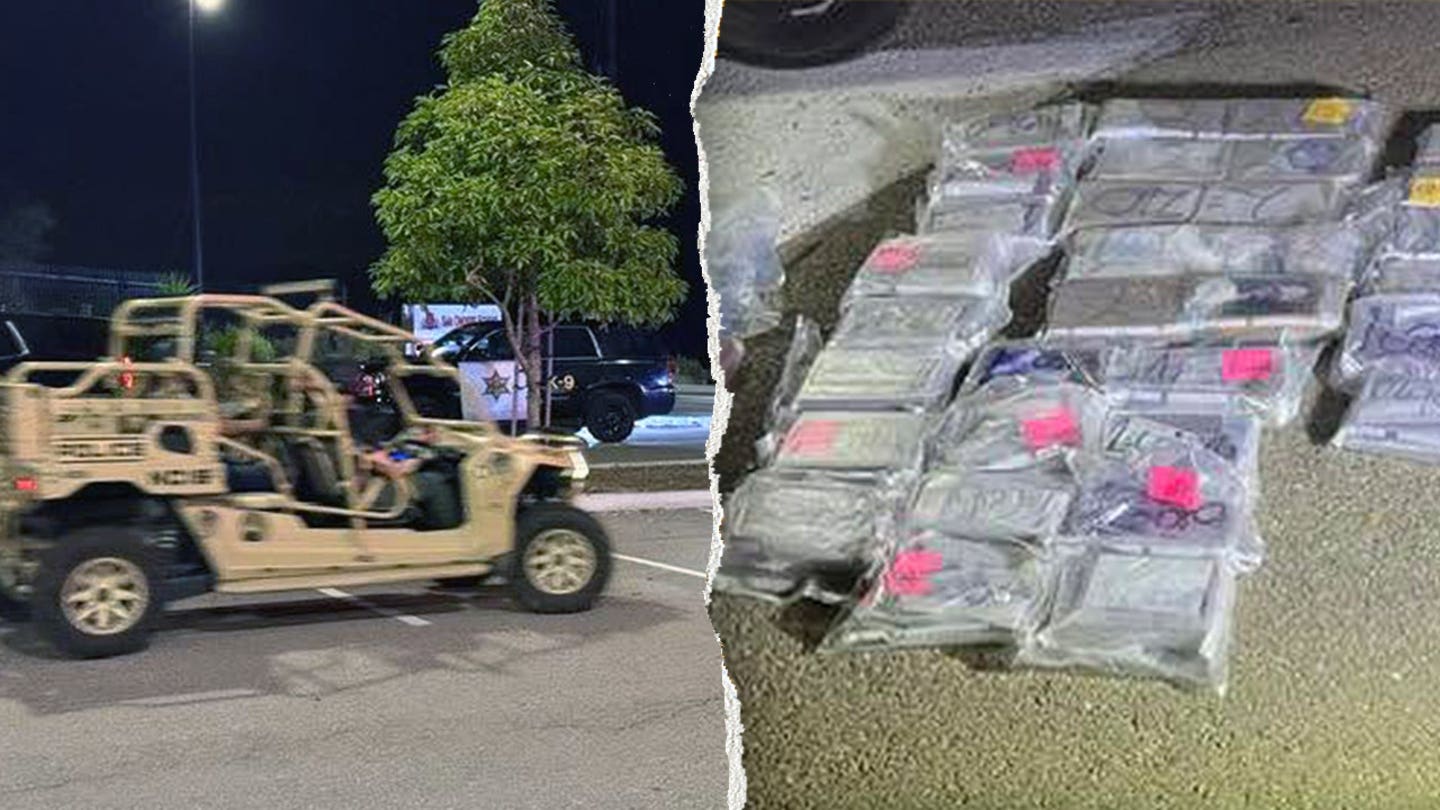 Dos sospechosos arrestados después de estrellarse contra la puerta de Camp Pendleton con 112 libras de cocaína y fentanilo