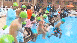 NYC Mayor Zohran Mamdani was seen jumping into a pool while wearing a suit.