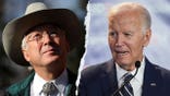A split screen of former U.S. Ambassador to Mexico Ken Salazar and President Joe Biden.