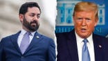 A split of Rep. Mike Lawler, R-N.Y., and President Donald Trump