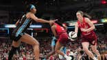 Caitlin Clark makes history at Gainbridge Fieldhouse while silencing rumored coach feud.  (Photo by A.J. Mast/NBAE via Getty Images)
