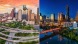 Houston and Austin